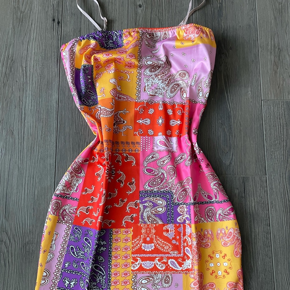 Cute Bandanna print it dress.